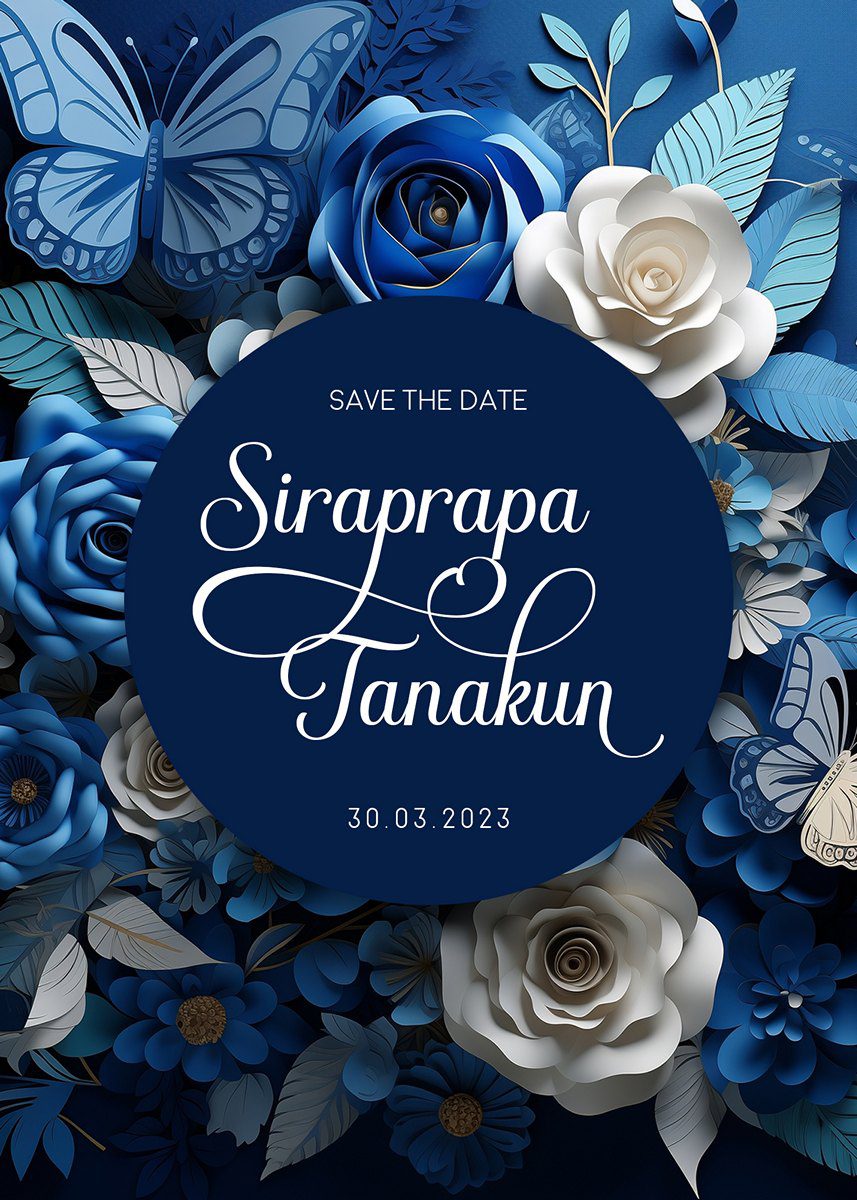 การ์ดแต่งงาน SMD3D-021