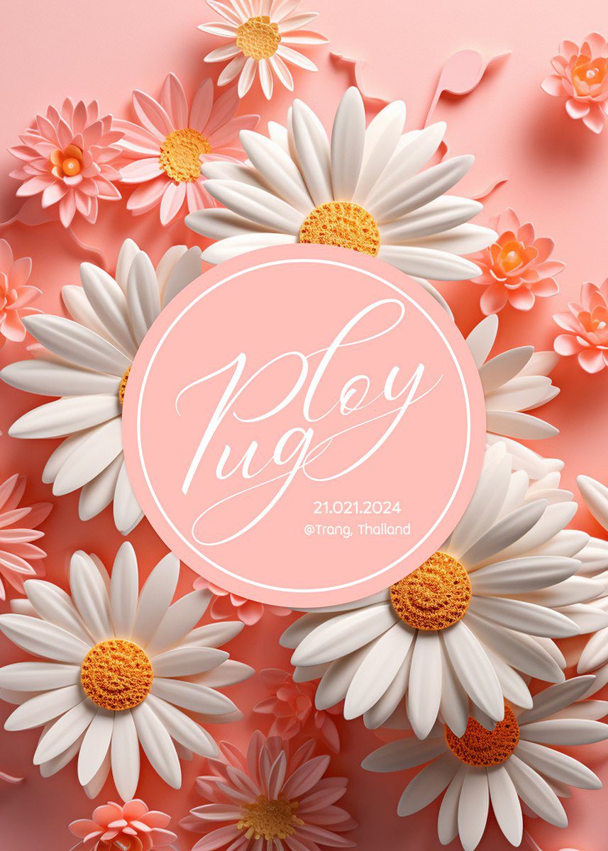 การ์ดแต่งงาน SMD3D-054