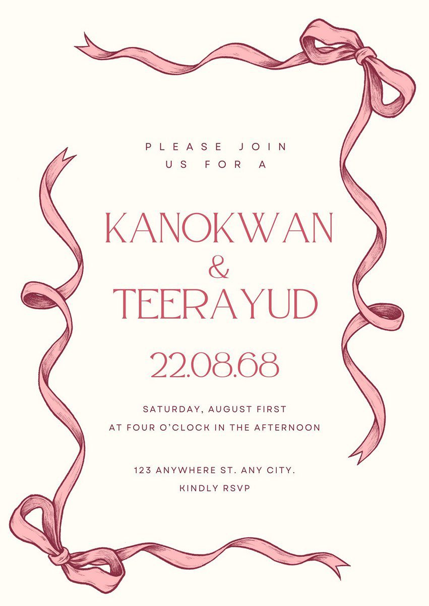 การ์ดแต่งงาน SMD Hand Drawn 014