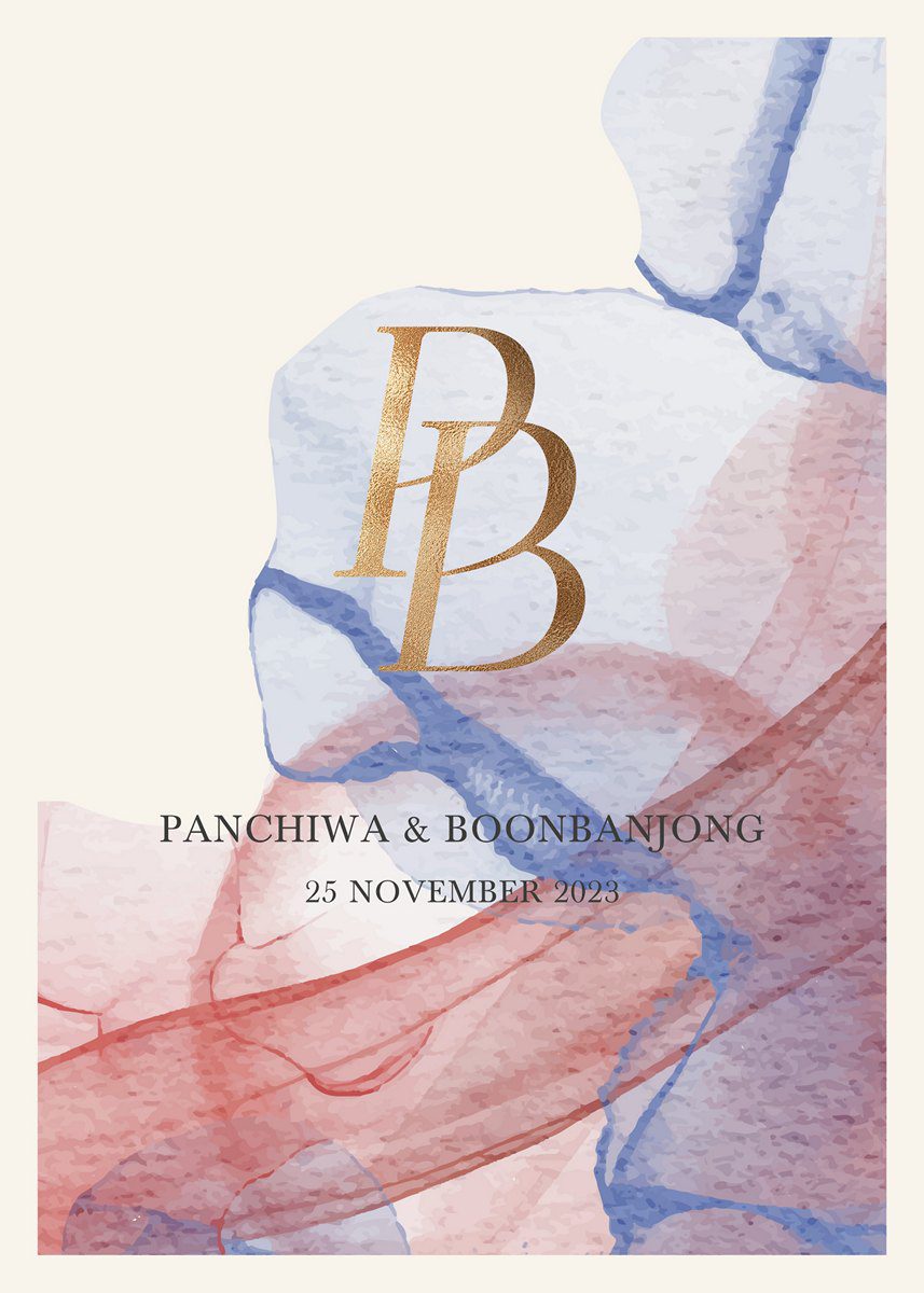 การ์ดแต่งงาน SMDAbstract - 007