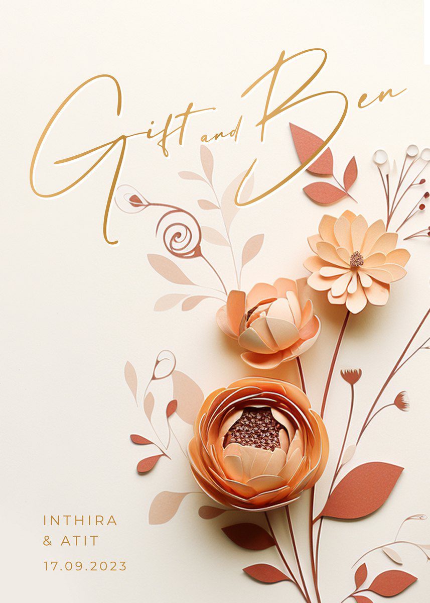 การ์ดแต่งงาน SMD3D-072