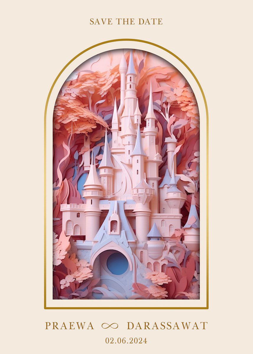 การ์ดแต่งงาน SMD3D-089