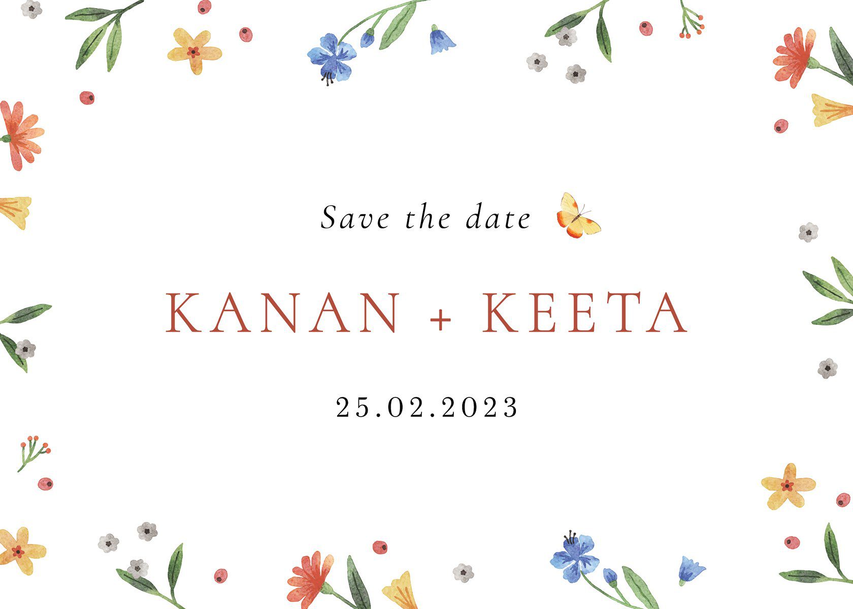 การ์ดแต่งงาน SMD Flower119