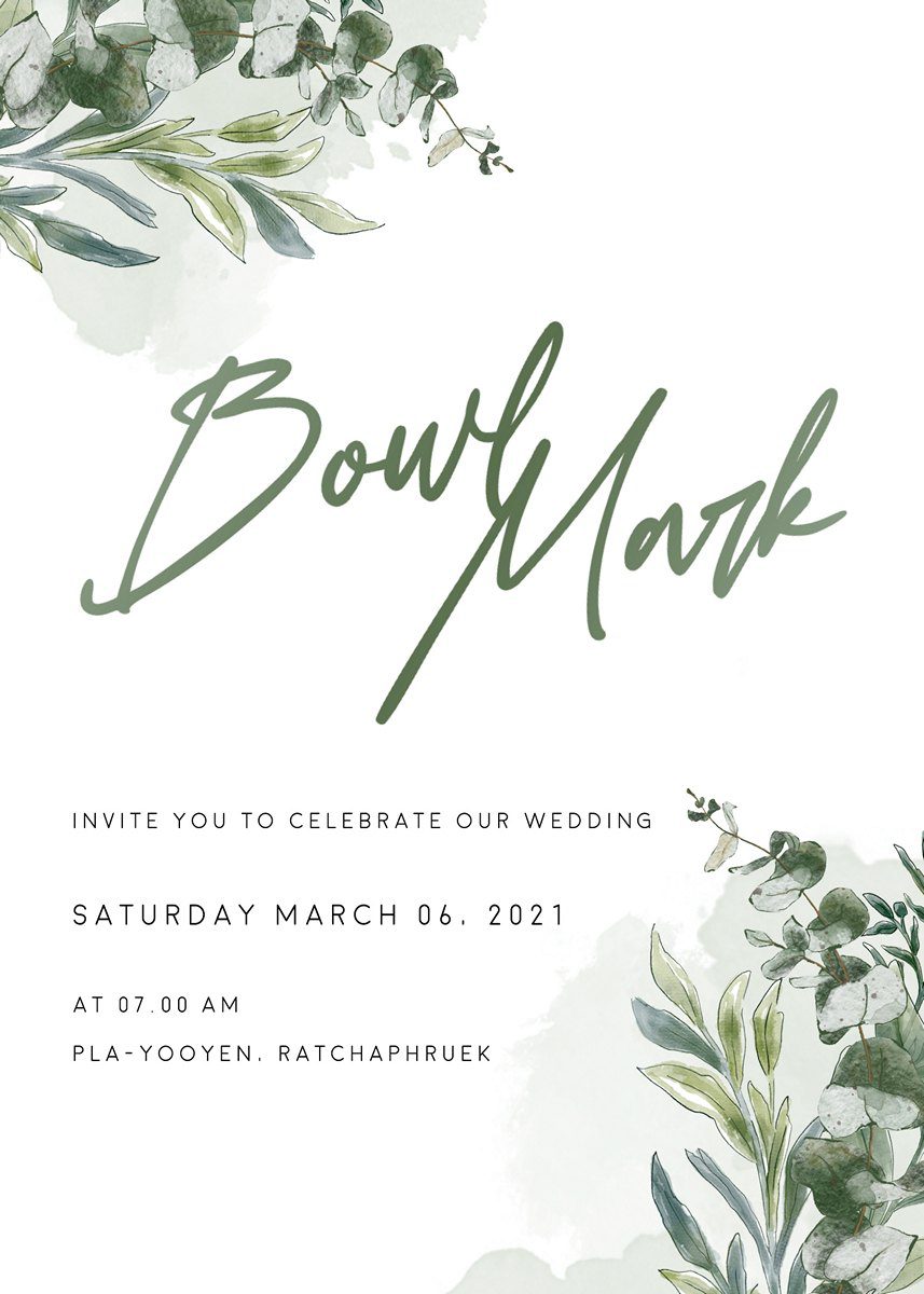 การ์ดแต่งงาน SMD Flower106